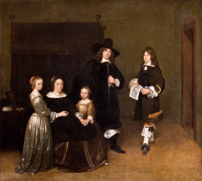 Ritratto di una famiglia da Gerhard ter Borch